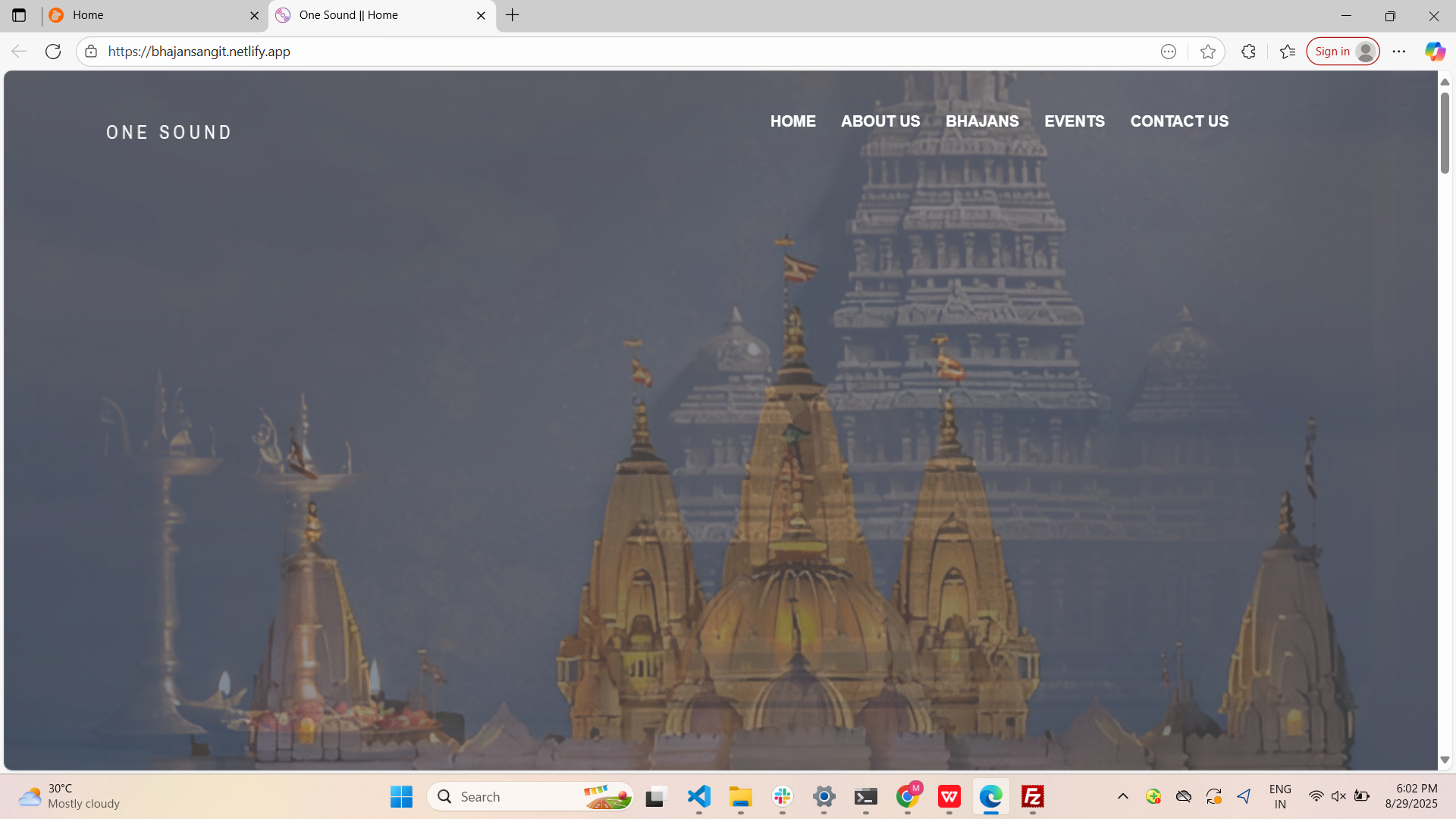 Cafe Website 
